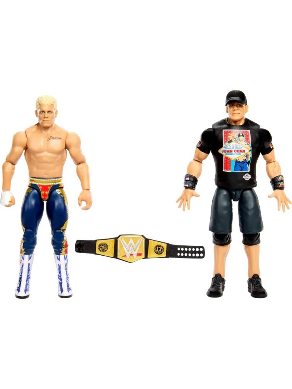 WWE Action Figures 2-Pack with Accessory - John Cena vs Cody Rhodes Collectible